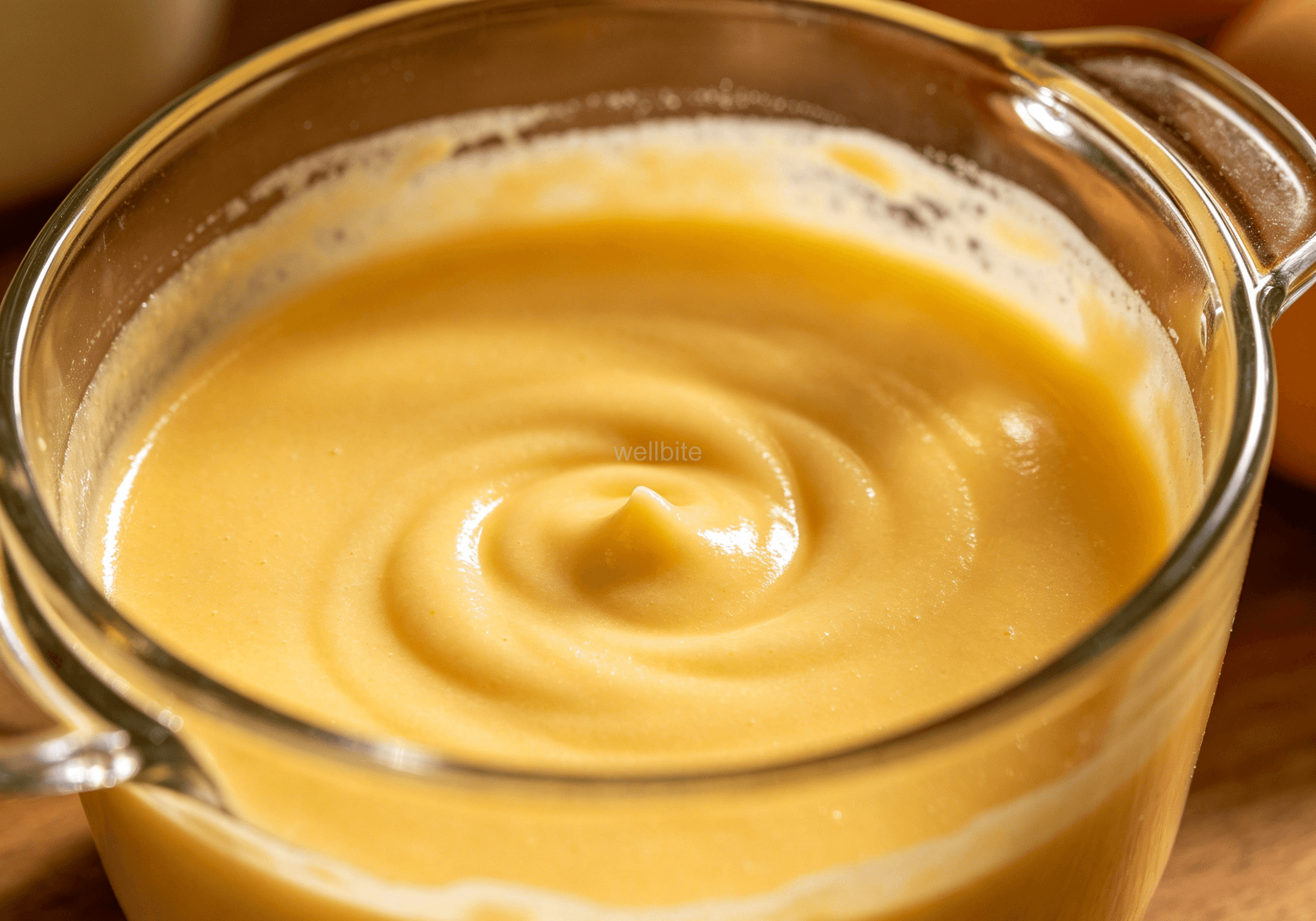 Stirring spice paste into warm milk